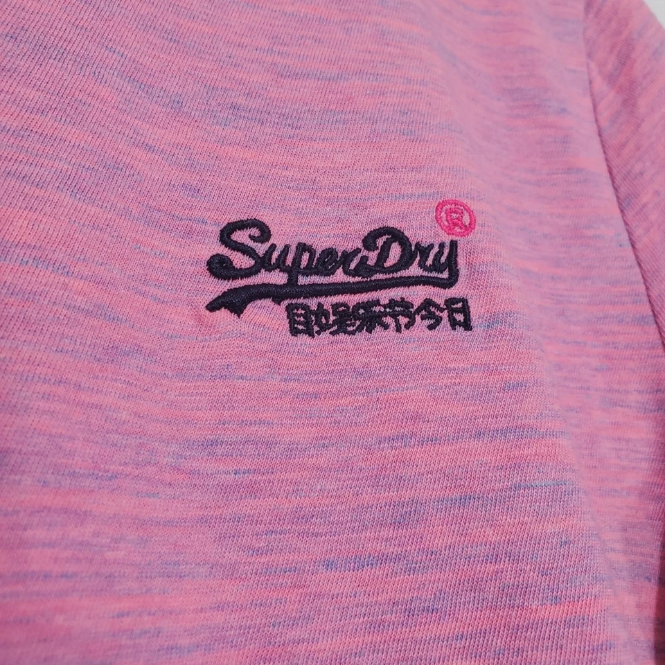 Superdry Camiseta Manga Corta Talla Pequeña Orange Label Rosa Mármol Logo Atlético Foto 3 de 4