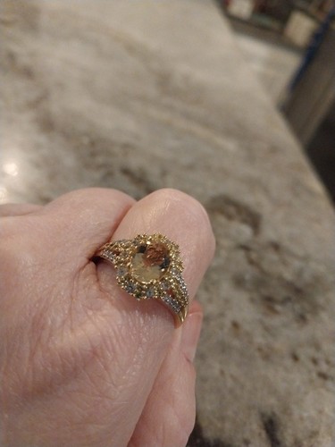 Premium Heliodor/multiGemstone Ring/18K VermeilYG/925 Slvr, 2.85 cts,sz - 第 1/20 張圖片