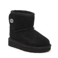 NEW UGG Jona BIG KIDS Suede Shearling BLACK SIZE 6 Toddler 100 AUTHENTIC NWT