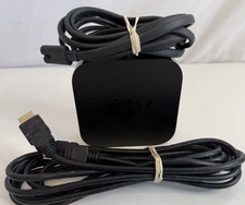 Apple TV 4K  Media Streamer - Model A1842 Black (No remote) Cords HDMI