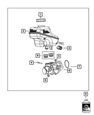 Genuine Mopar Brake Master Cylinder Reservoir 68048549AB
