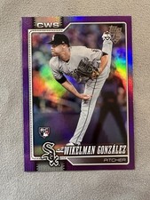 Wikelman Gonzalez 2026 Topps Series 1 #167 White Sox Purple Foil #/250 Rookie
