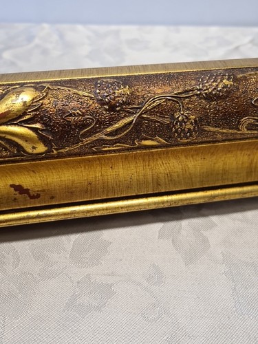 Vintage Cornice Ornate Flover Embossed Wooden Decor Wardrobe 24' - Picture 16 of 16