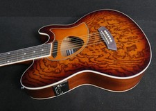 IBANEZ TALMAN TCM50 VBS Acoustic-Electric Guitar Figured Ash Exotic Wood