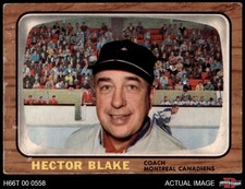 1966 Topps #1 Toe Blake Canadiens HOF COACH 1.5 - FAIR