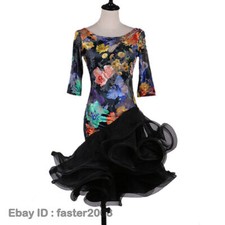 Latin Ballroom Competitio  n Dance Dress Modern Waltz Tango Standard Dress F438