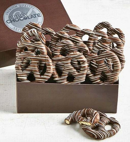 Chocolate Divine Chocolate Pretzel Twists-Divinely Delicious Premium Snack Treat