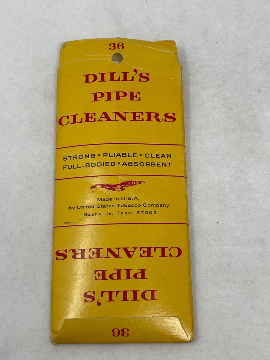 us tobacco company nashville VINTAGE DILL'S PIPE CLEANERS 36 PIECES US TOBACCO CO. MADE IN USA