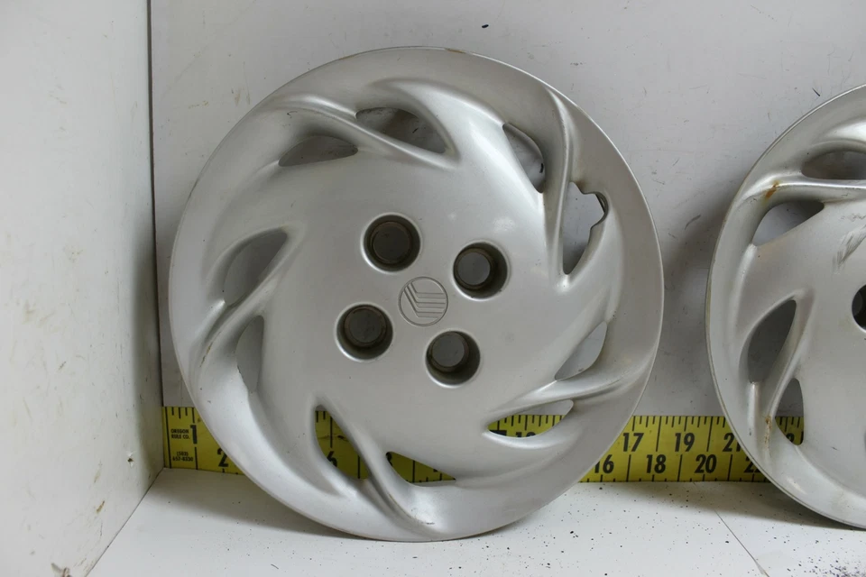 Used OEM Ford 14" Hub Caps Wheel Covers F8K61130BA 1997-99 Mercury Tracer (3380) - Image 2 of 4