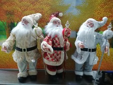 Babbo Natale 3 COLORI ALTEZZA 65 CM CARILLON MOVIMENTO TESTA QUALITY