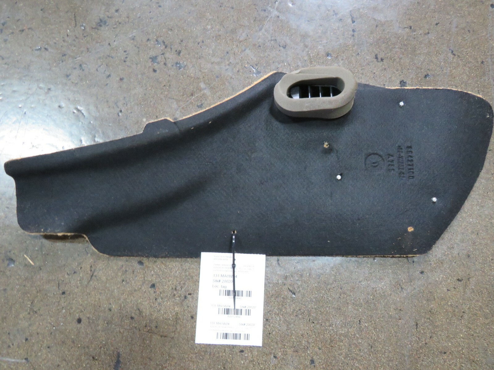Maserati M128, LH, Left, Front Tunnel Trim Panel, Tan, Used, P/N 67510300