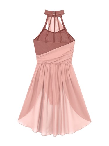 Women Ballet Gymnastics Costume Skirted Dance Dress Lyrical Dresses Chiffon - Bild 68 von 90