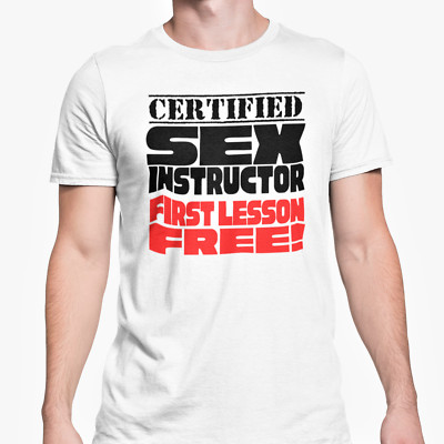 Lustiges Damen T-Shirt Zertifiziert Sexlehrer Top Neuheit Top Geburtstag Weihnachten