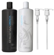 Sebastian Drench shampoo and conditioner 33.8oz DUO with two pumps