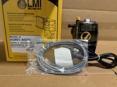 LMI Chemical Metering Pump AD861-842SI 2 GPH 50 psi PVDF External Control