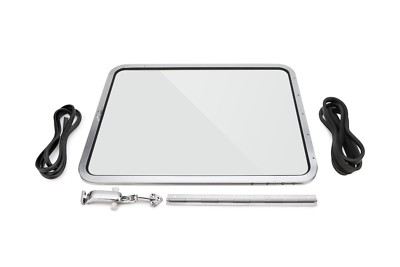 Aluminum Splitscreen Side Pop out Window Complete Kit Type 2 Bus 55-67 Anodized