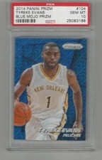 2014 Panini Prizm Tyreke Evans Blue Mojo Prizm PSA 10