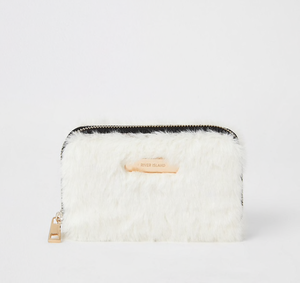 river island fur purse