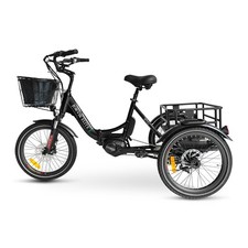 Jorvik Elite Mid-Drive Dual Battery Electric Folding Tricycle JET-E2