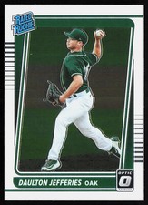 2021 Donruss Optic Daulton Jefferies #69 Rookie RC Oakland Athletics