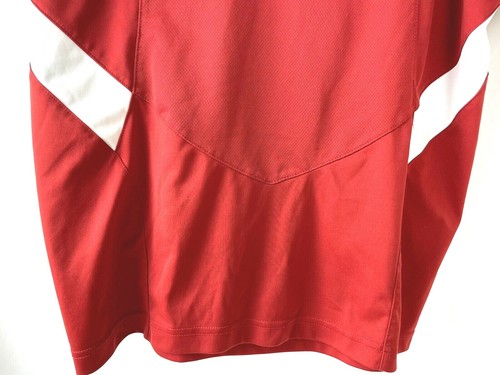 Adidas Climalite Polo Shirt Med NC State University Red White Scorch Wolfpack - Picture 5 of 10
