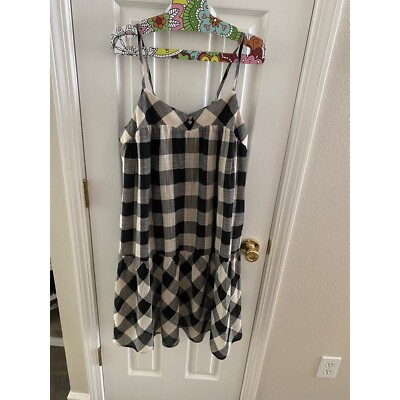 True Craft Buffalo Plaid Check Dress Size OX