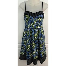 London Times Sleeveless Floral Print Dress with Pockets Size 4