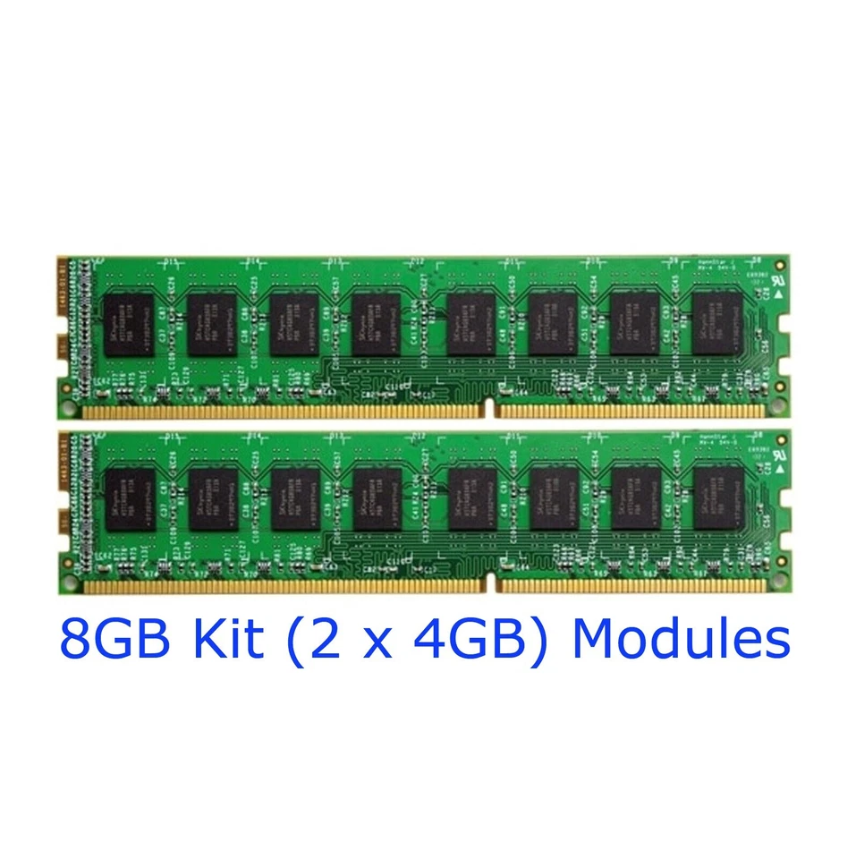 8GB Kit (2 x 4GB) PC3-12800U DDR3 Memory Upgrade for Dell OptiPlex 3020 Tower - Image 2 of 4