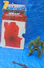 Mattel Masters Of The Universe Moss Man Complete With Cardback & Weapon MOTU VTG