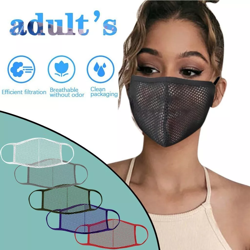 Mesh Hollow Breathable Face Mask Washable Proof Protect Face Mouth Cover  Outdoor