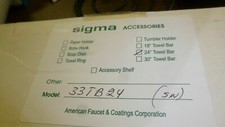 Sigma 1.33TB24 Satin Nickel 24" Towel Bar
