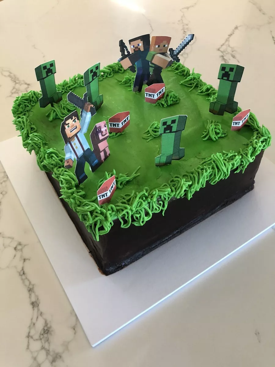 minecraft cake toppers Set Of 10 | eBay