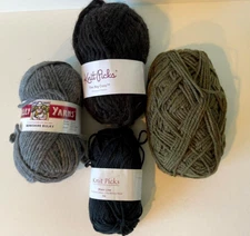 Valley Yarns Berkshire Bulky Wool Alpaca Gray Knit Picks Bulky Heather Mixed Lot