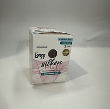 L'eggs Silken Mist Women's Control Top Pantyhose - 2 Pack Sun Beige Size B