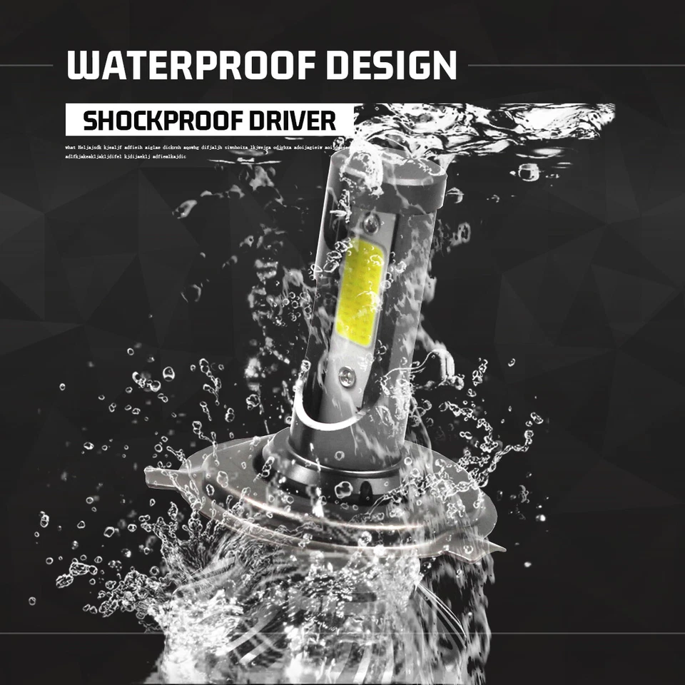 2x H1 LED Headlight Bulbs Hi/Lo Beam Globe For Kia Sportage 2003 SUV 2.0 i 16V. - image 4 of 4