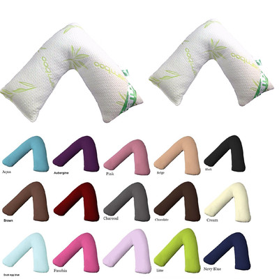v shaped pillow memory foam