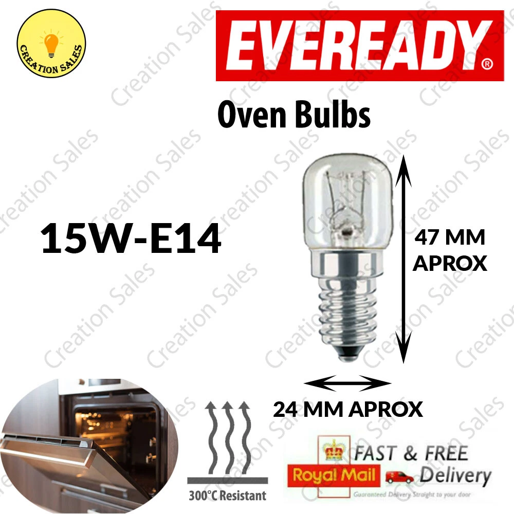 Oven Cooker Appliance Bulb 300°C Universal Lamp Light 15W 25W 40W 240V E14 SES