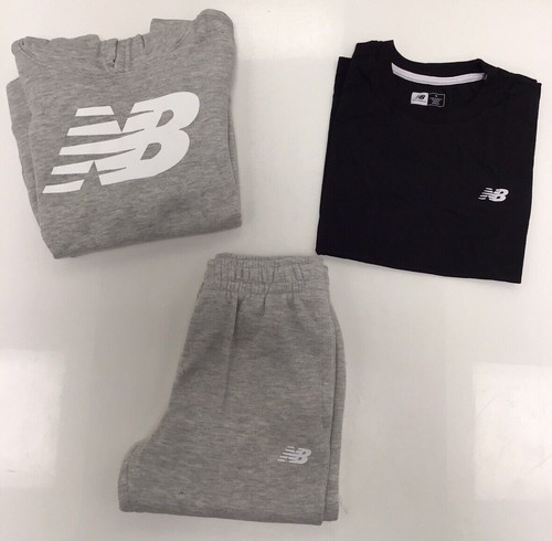 New Balance Kids Hoodie Sweats And T-shirt US Size 10 In Black And Gray