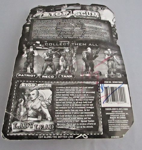 Figura de acción Stop vs Scum Lady Lead Greenbrier International 2010 GI Joe - Imagen 3 de 3
