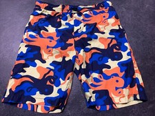 lands end Boys Large Colorful swim Trunks shorts sz 14-16h
