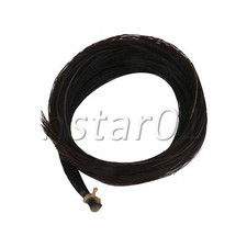 31-31.5 Inch Horse Hair Violin Bow Hair Replacement Parts Set of 4 Black  White