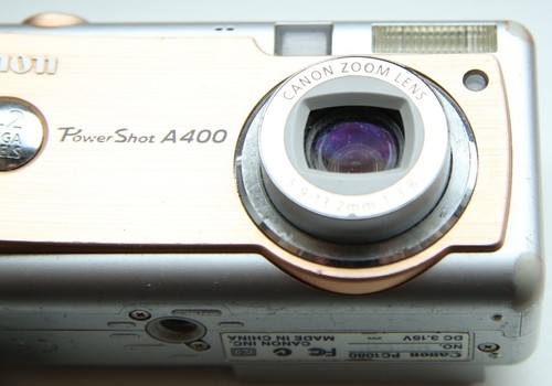 Canon PowerShot A400 3.2MP Compact Digital Camera Silver Bronze DISPLAY BROKEN - Picture 8 of 14