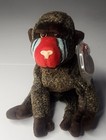 Ty Beanie Baby Cheeks The Baboon 1999 W/ Tags Mint Condition Free Shipping!