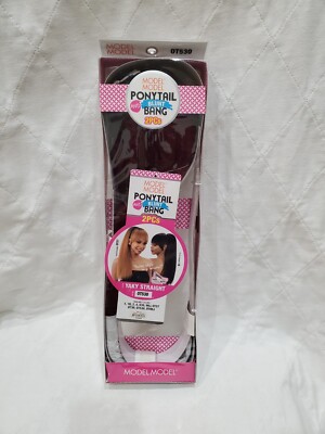 Model Model Ponytail And Blunt Bang 2 Piece Set Style Yaky Straight, Color 0T530