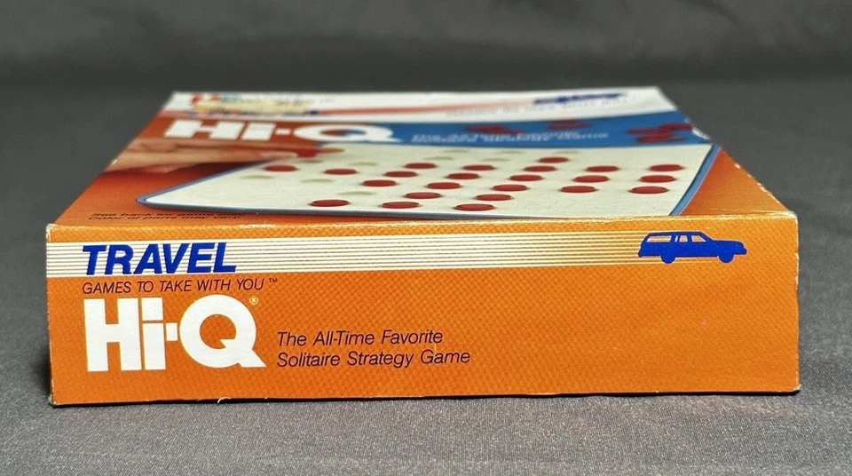 Travel Hi-Q Milton Bradley Solitaire Game 1986 Complete SEALED Original Box NEW - Image 4 of 4