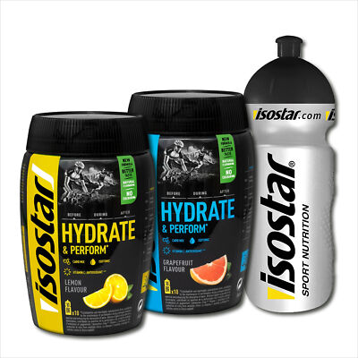 31,23 /kg Isostar Hydrate Perform Iso Drink (2er Set 2 x 400g + TRINKFLASCHE