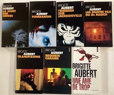 7 romans BRIGITTE AUBERT thriller POLICIER livre lot roman poche