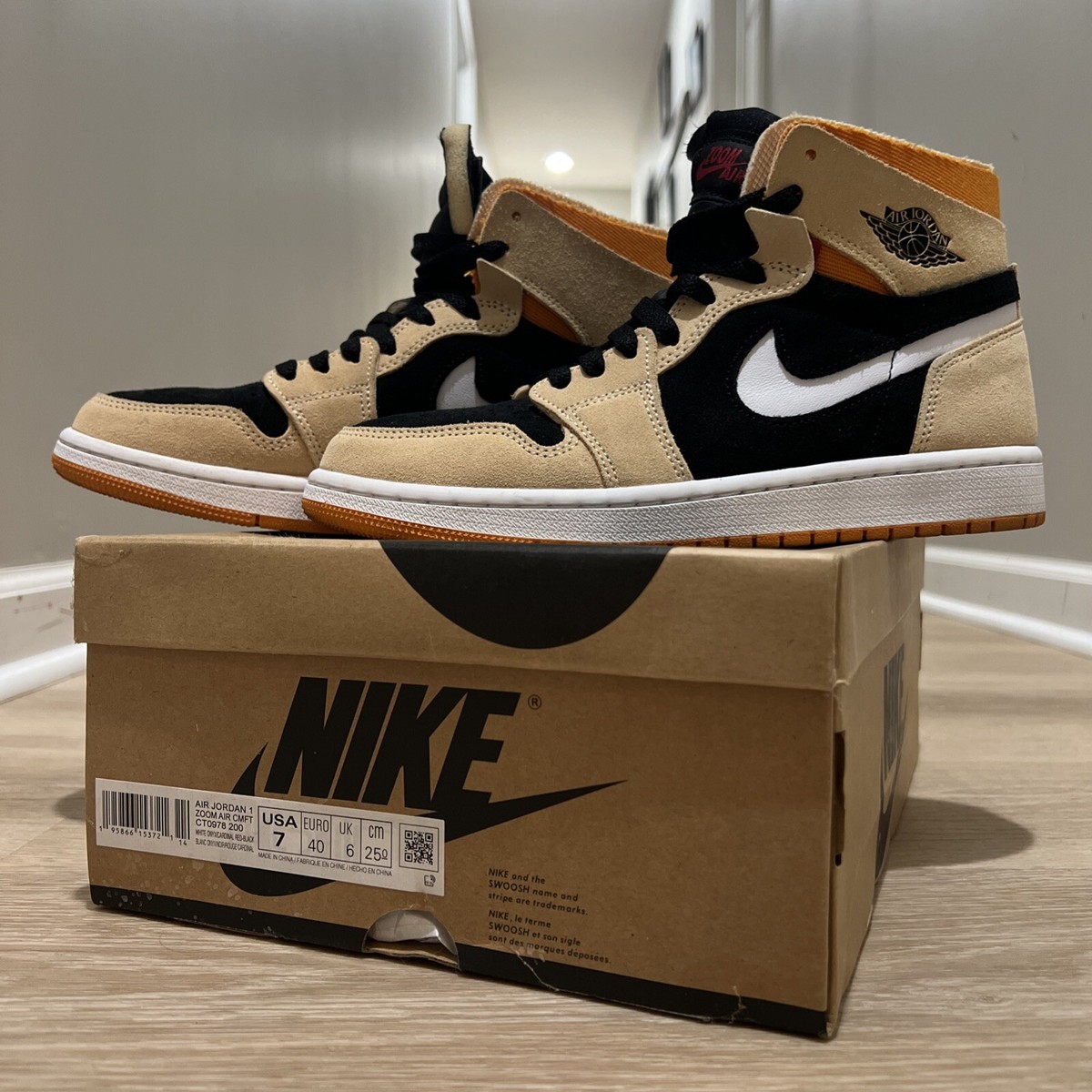 Air Jordan 1 High Zoom Comfort \'Pumpkin Spice\' – Size US 7 M Air Jordan 1 High Zoom CMFT  main image 3