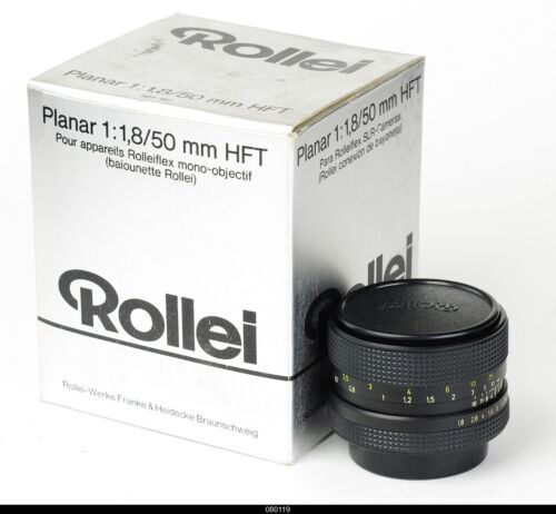 Vintage Rollei HFT Planar 50mm f/1.8 Rollei QBM Mount Lens Made In
