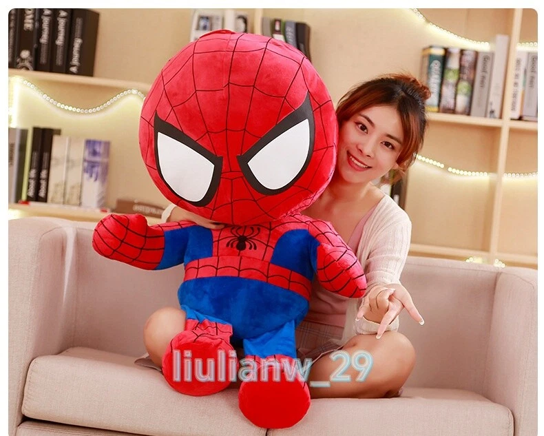 Muñeco de peluche Spider-Man Comics - Juguete de peluche de algodón PP grande de 1 m para niños regalo Foto 3 de 4